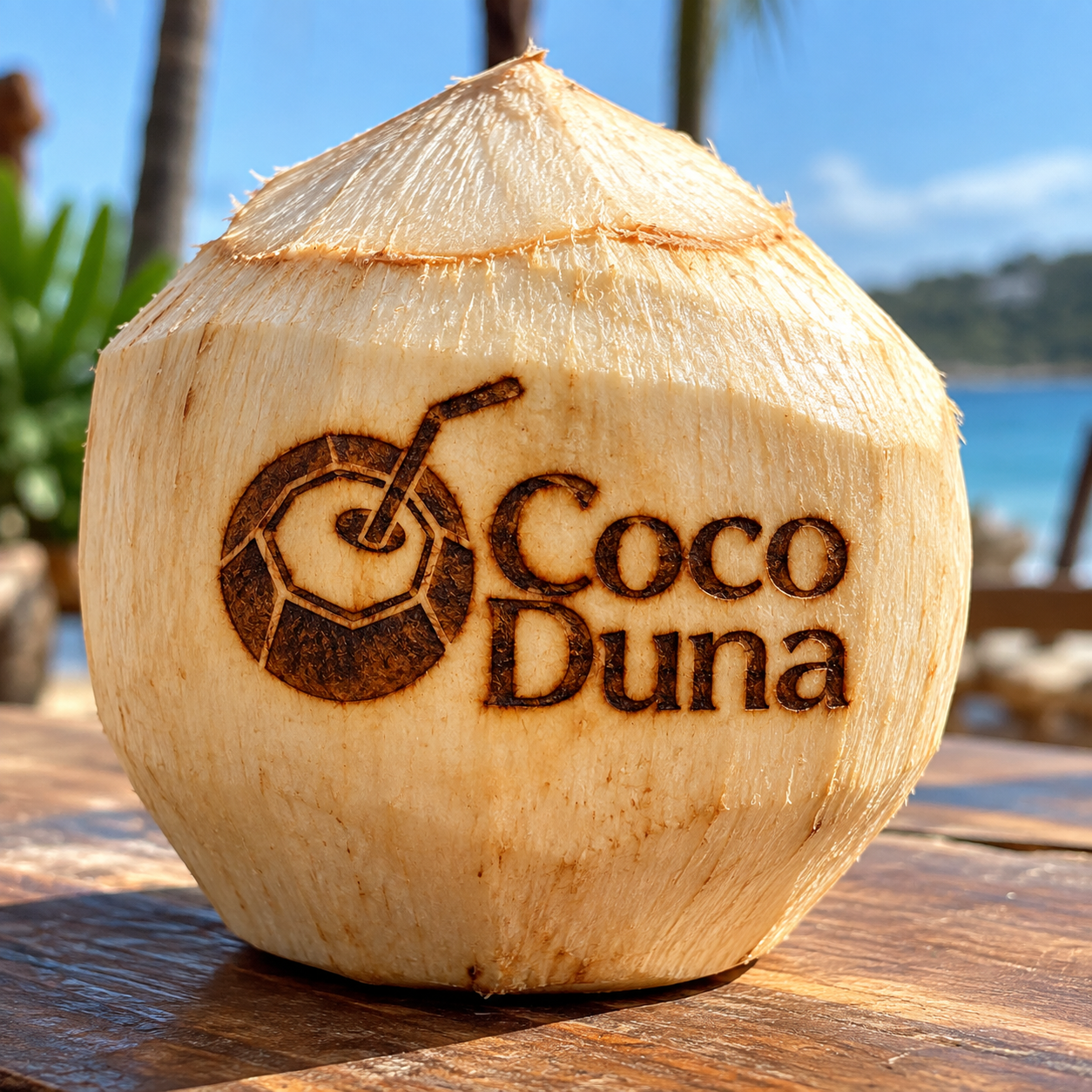 Coco verde Coco Duna pronto para servir